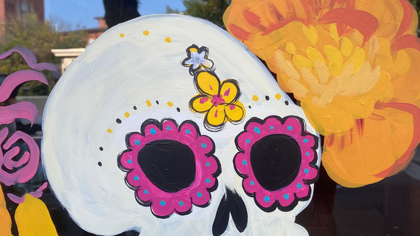 Dia de los Muertos design for Cinco's Cantina